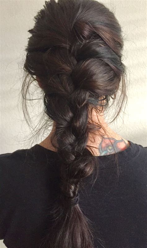 Messy Braided Hairstyles Plaits Hairstyles Pretty Hairstyles French Hairstyles Braids For