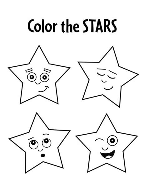 Free Star Worksheets For Preschool ⋆ The Hollydog Blog