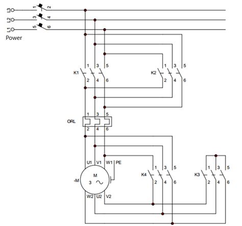 Star Delta Reverse Forward Control Circuit Circuits