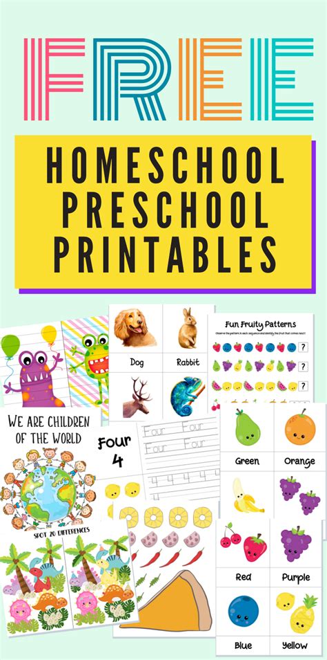 Free Homeschool Printables Templates Printable Download