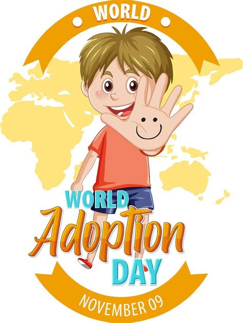 World Adoption Day Poster Design 14291535 Vector Art At Vecteezy