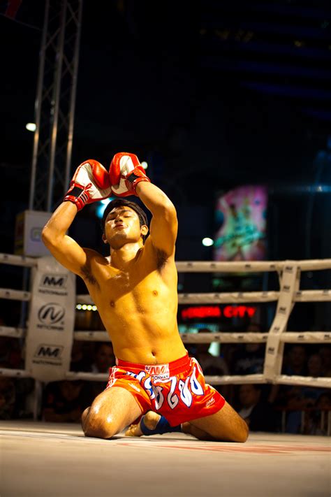 Muay Thai Preparation A Muay Thai Fighter Prepares For His Bout By