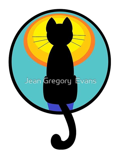 Moonstruck Cat By Jean Gregory Evans Redbubble