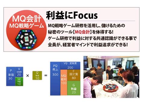 MQ会計 経営戦略ゲーム研修（MG） | ・全員参加型経営の仕組み構築・WEB活用サポート