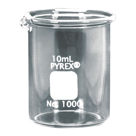 Pyrex Glass Griffin Beaker Low Form Measuring 10 Ml