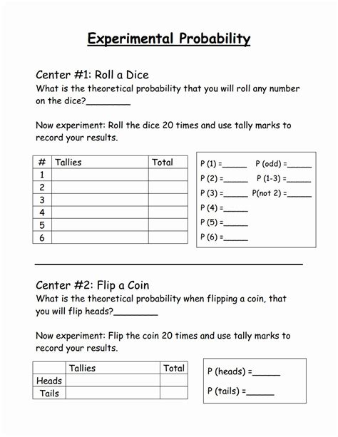 7th Grade Nys Probability Worksheet