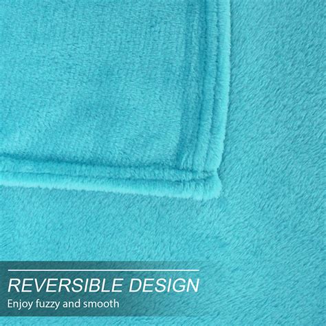 Buy Howarmer Azure Fuzzy Bed Blanket Throw Size Soft Flannel Fleece Blankets All Season