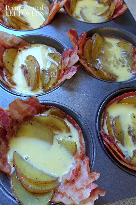 Bacon Breakfast Cups Recipe Bacon Eggs And Potatoes In A Muffin Tin