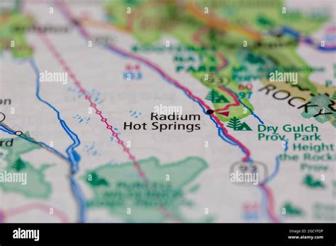 Radium Hot Springs Map Hi Res Stock Photography And Images Alamy