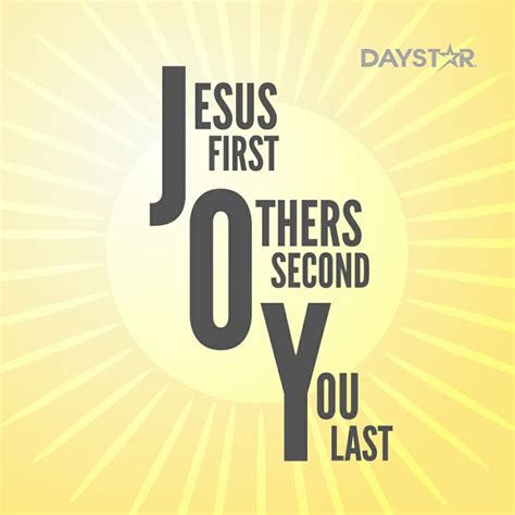 Joy Jesus First Others Second You Last Joy Quotes