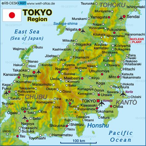 Map Of Tokyo Japan Map Japan Honshu