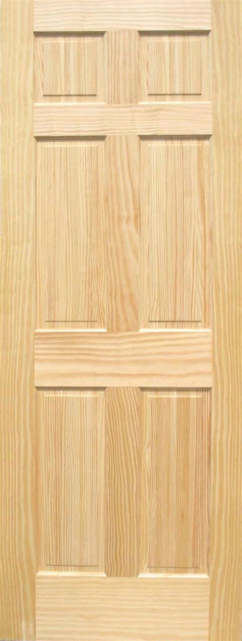 Pine 6 Panel Wood Interior Doors Homestead Doors