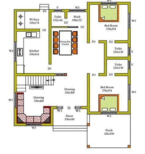 Kerala 3 Bedroom House Plans Pdf