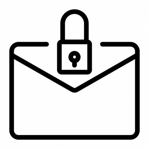 Encrypted Email Content Communications Mail Messag Envelope Icon