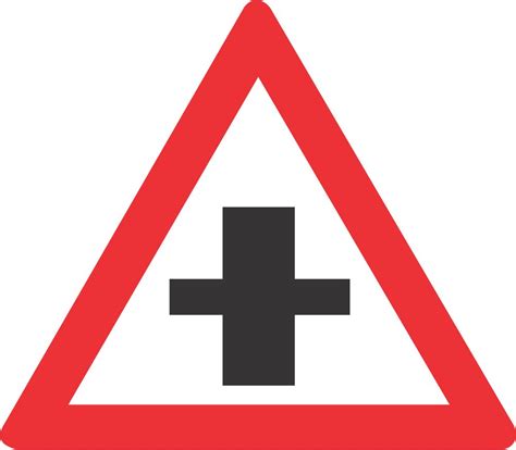 Crossroad On Priority Road Road Sign W102 Safety Sign Online