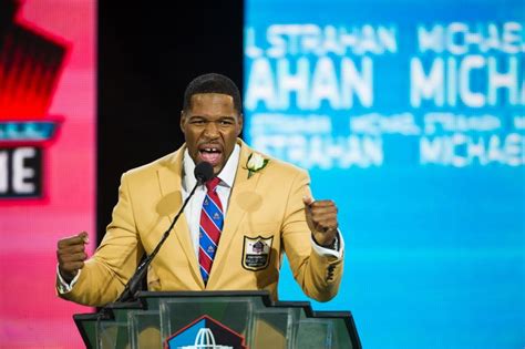 Michael Strahan Inducted Into Pro Football Hall Of Fame As Engagement