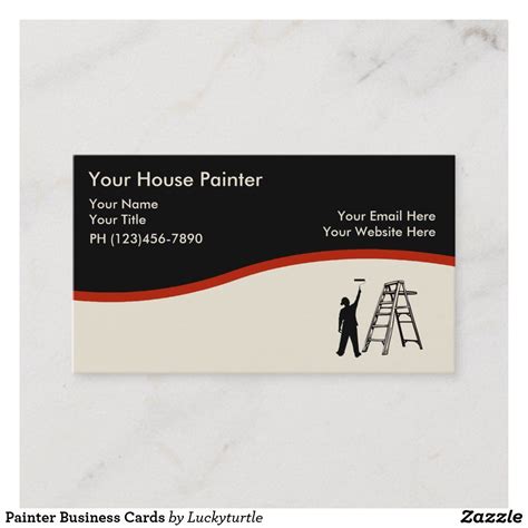 Painter Business Cards In 2020 Painter Business Card