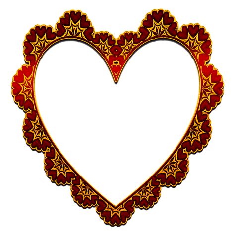 Download Frames Heart Frames Lacy Heart Frames Royalty Free Stock