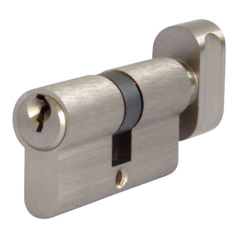 Satin Nickel 70mm 35mm35mm Euro Profile Key And Thumbturn Cylinder Lock Barrel To Differ