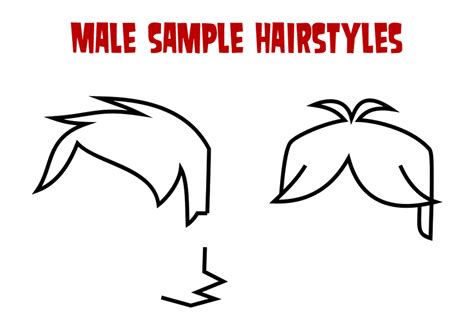 Td Male Sample Hairstyles For Base 4 By Gothikxenon On Deviantart