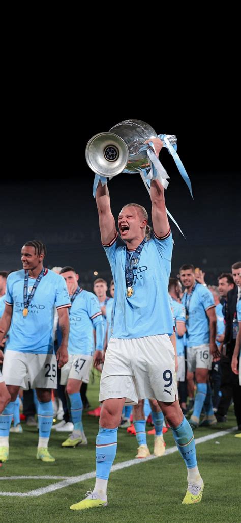 Haaland Champions League In 2023 Manchester City Football Players