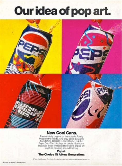 Colourful Vintage Pepsi Advertisement Our Idea Of Pop Art Pepsi