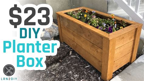 Diy Planter Box Youtube