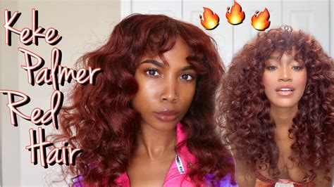 Get The Keke Palmer Red Curly Hair Look Adore Paprika Youtube