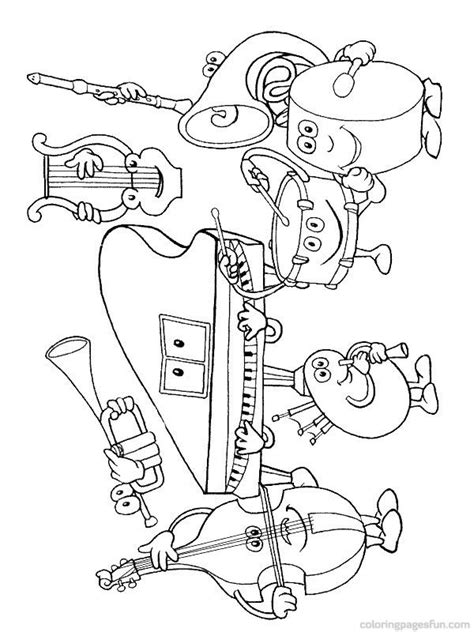 By best coloring pagesoctober 4th 2016. Musical Instruments Coloring Pages 24 | Music coloring ...
