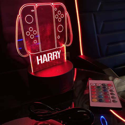 Personalised Red Controller Neon Led Light By Love Lumi Ltd