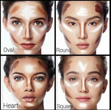 Face Contour And Highlight Tutorial For Different Face Shapes
