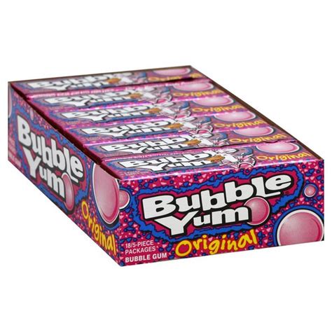 Bubble Yum Bubble Gum Original 18 Each Instacart