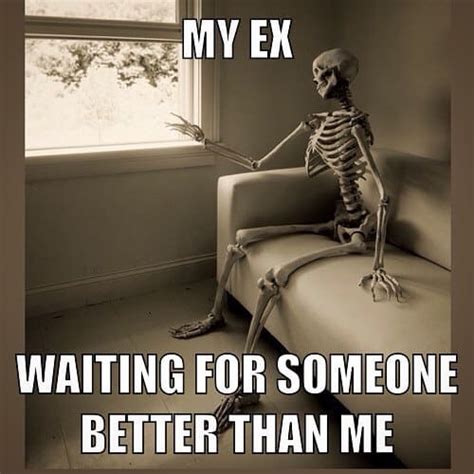 Still Waiting Skeleton Waiting Meme