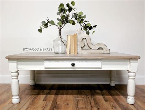 Dreamy Farmhouse Coffee Table In Antique White General Finishes