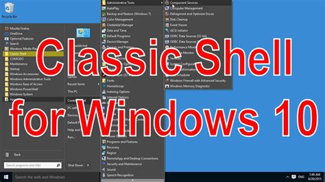 Classic Shell In Windows 10 A Free Start Menu Youtube