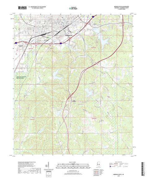Mytopo Meridian South Mississippi Usgs Quad Topo Map
