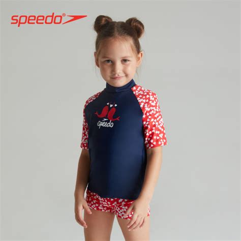 Speedo Speedo Infant Cute Heart Split Swimsuit Chlorine Resistant