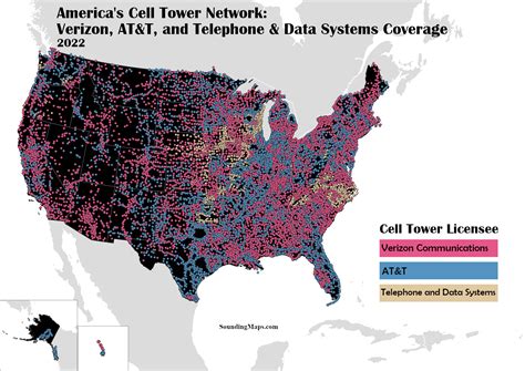 Big Mobile Cell Tower Map Of The US Sounding Maps