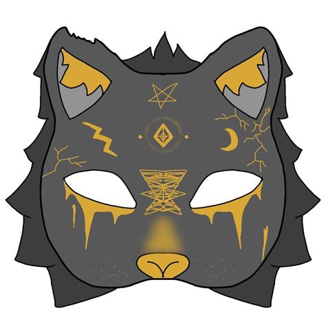 Therian mask | Warrior cat drawings, Cat drawing, Animal masks