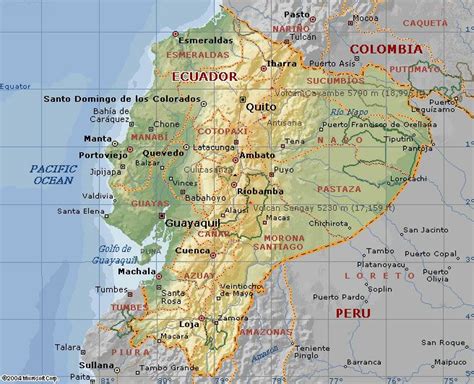 Karte Ecuador Ecuador Ecuador Mapa Mapas