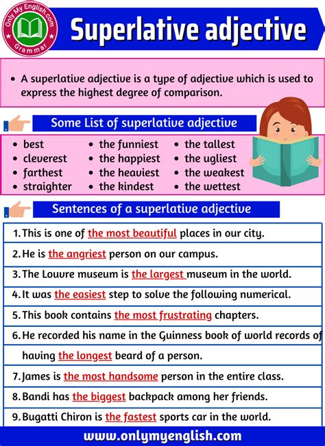 Superlative Adjective Definition Examples And List