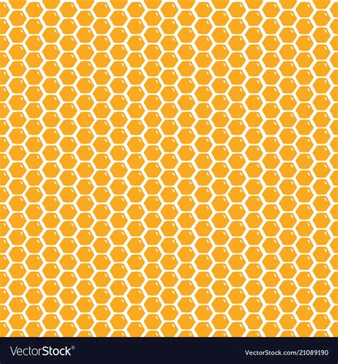 Cute Cartoon Honeycomb Seamless Pattern Background