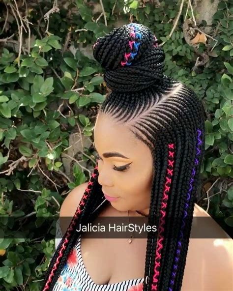 Once done, you can keep your hair untouched for the rest of your day contrary to other hairstyles which require frequent alterations and. Stunningly Cute Ghanaian Braids Styles For 2019 - Wedding ...