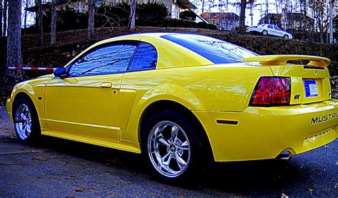 Zinc Yellow 2003 Ford Mustang Gt Coupe Photo Detail