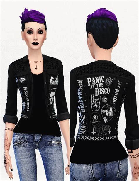 Punk Rock Jacket At Simspunk Sims 4 Updates