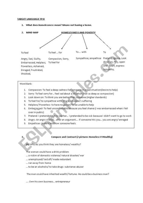 Question 5 english language paper 2 2019. Homelessness - ESL worksheet by McG87