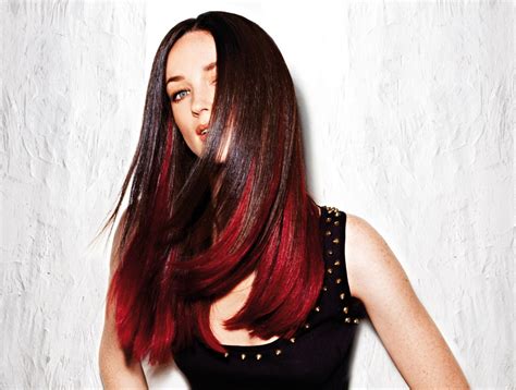 39 Best Pictures Black Hair With Red Dip Dye Brown Blonde Pink Red