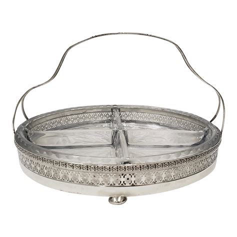Did you scroll all this way to get facts about silverplate candy dish? Fine Sterling Silver & Cut Crystal Candy Dish | Chairish