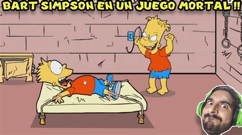 Bart Simpson En Un Juego Mortal Bart Simpson Saw Game Con Pepe El