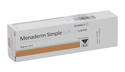 Menaderm Simple Mg G Crema Tubo G Farmac Uticos